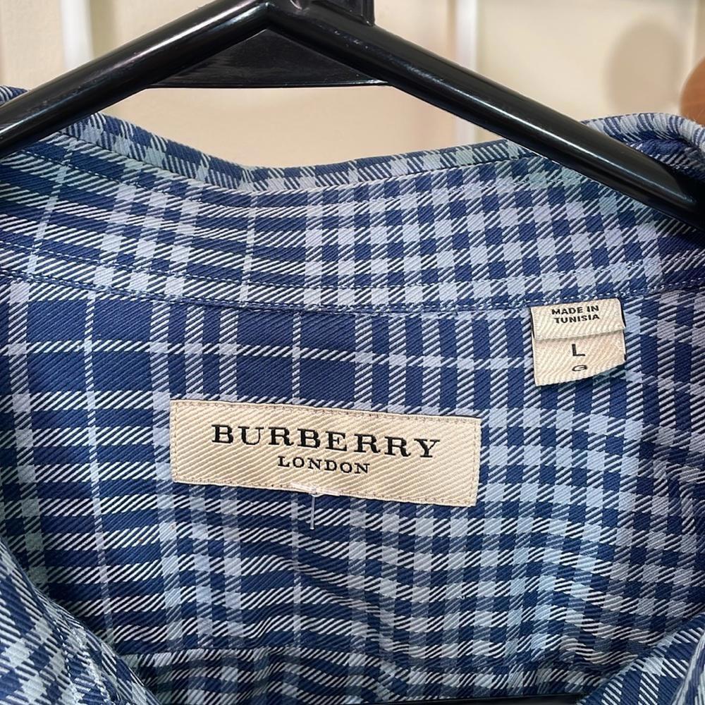 Burberry - Casual Button Down - Blue - Large - image 4